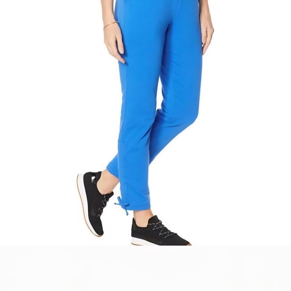 NWT LAILA ALI JOGGERS LARGE vibrant Blue Tapered Track Pants
